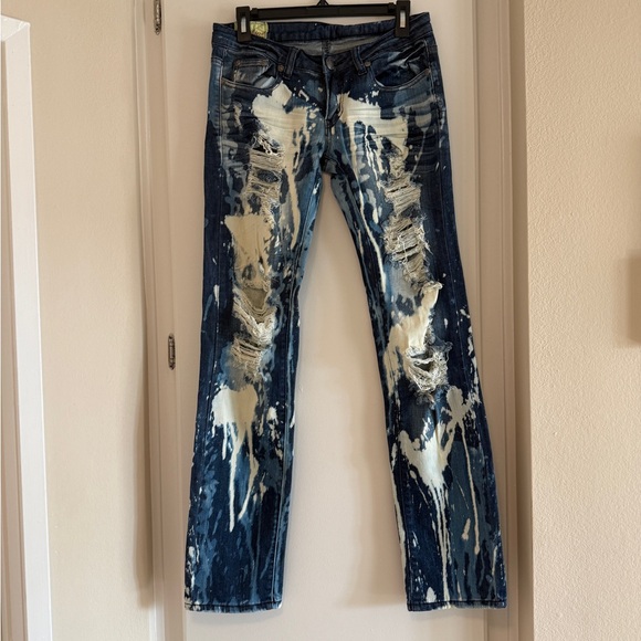 Machine Denim with Union Jack Patch - Picture 1 of 6